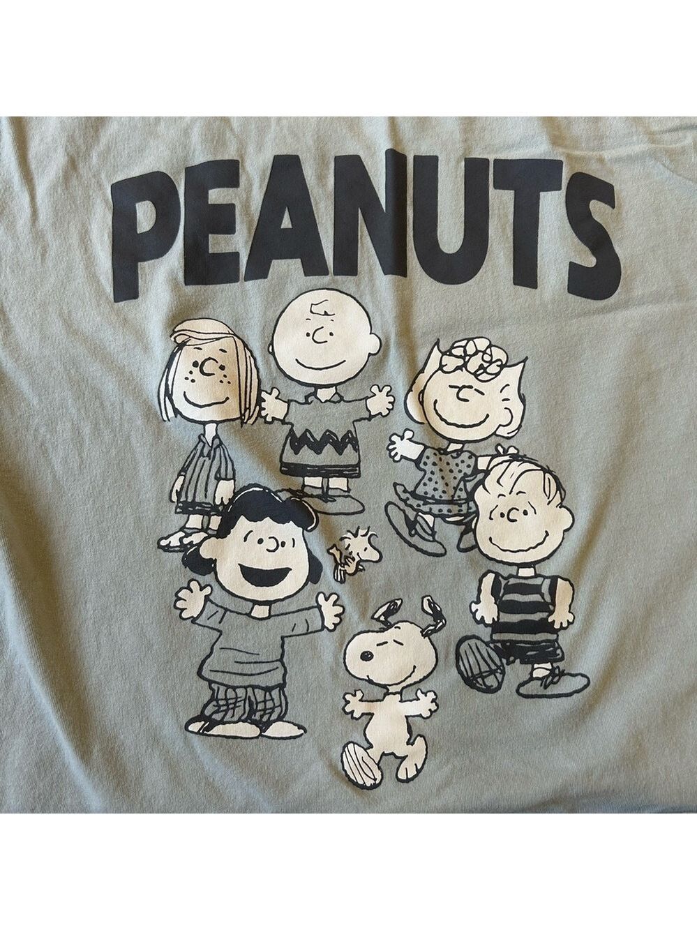 Juniors Size M Peanuts Shirt Green Cropped Juniors  Nobody Tells Us What To Do - Picture 4 of 10